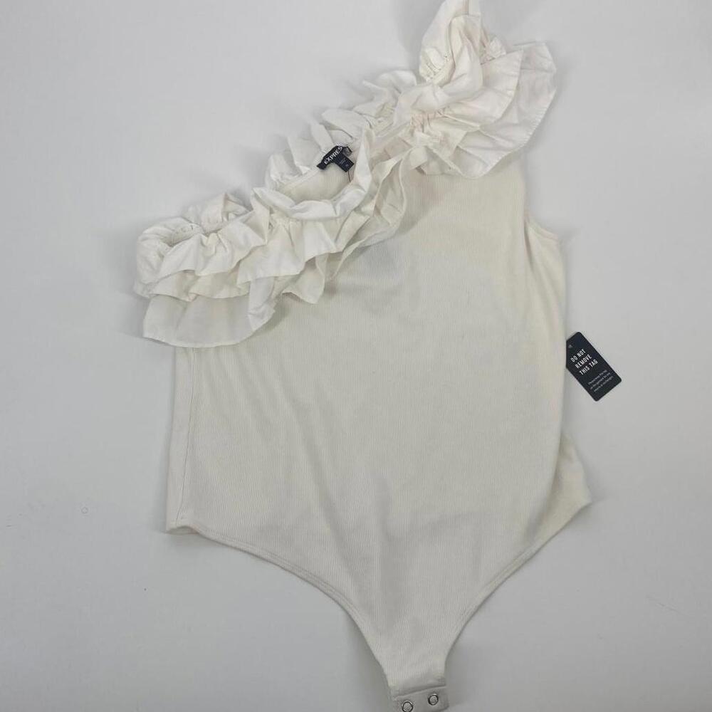 Elegant One-Shoulder Ruffled Bodysuit